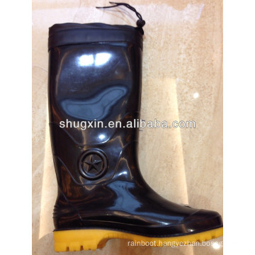 warm durable men's pvc rain boots